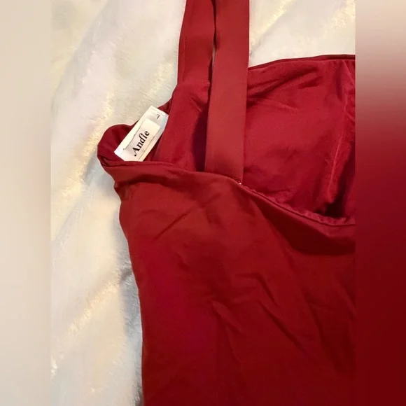 Andie’s Elegant Burgundy One-Piece Swimsuit - Picture 5 of 6
